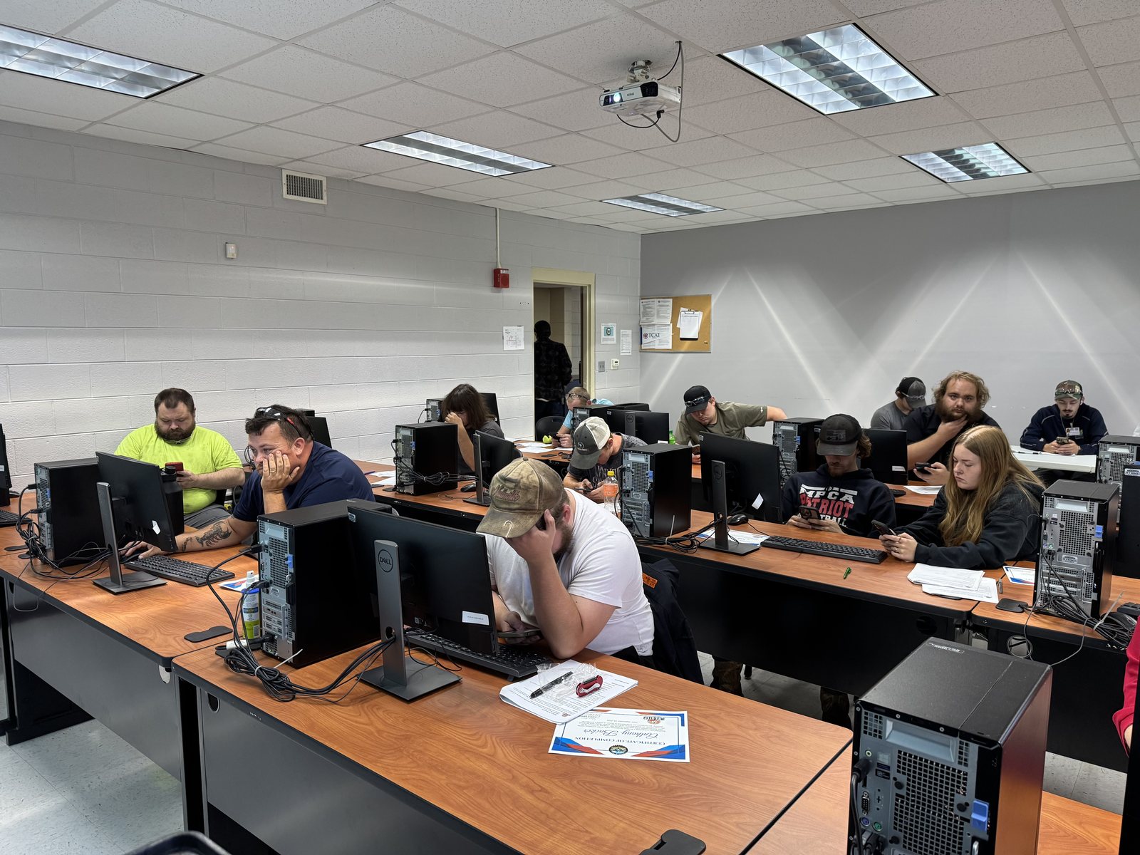 Wide view of a Tech 4 All computer lab