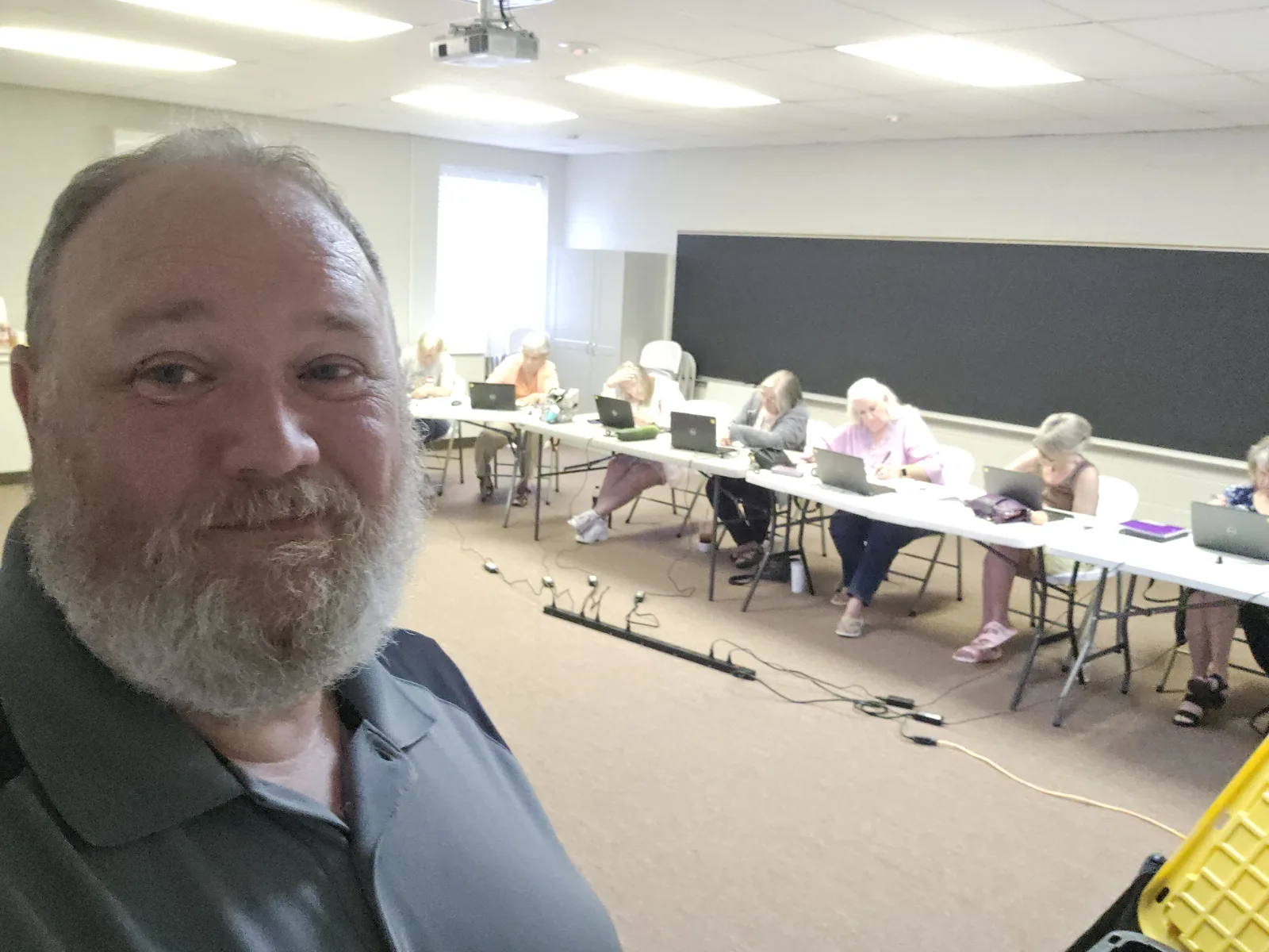 Participants in an AI Essentials workshop with MECAA